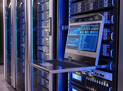 Interior of a datacentre